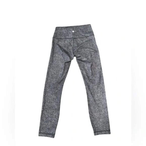 LULULEMON - Wunder Under Crop III Rio Mist White Black Size 6 - Picture 8 of 11